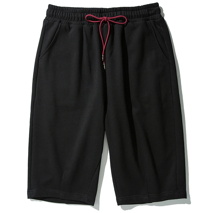 Укороченные брюки Летние повседневные шорты мужские хлопковые длинные