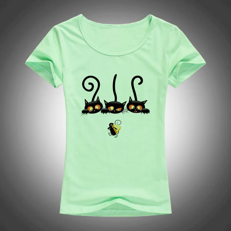 Женская футболка с короткими рукавами и круглым вырезом хипстерская рисунком