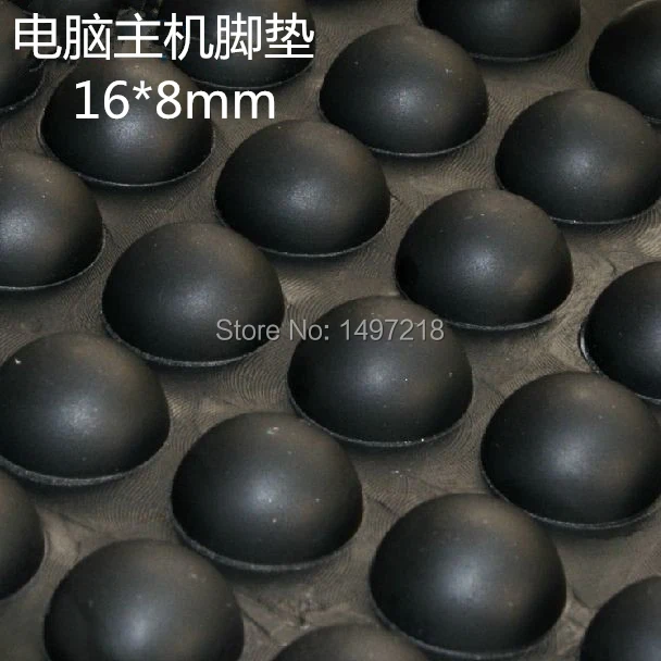 108 PCS 16mm x 8mm Black anti slip Silica gel rubber plastic bumper damper shock absorber 3M self-adhesive silicone feet pads