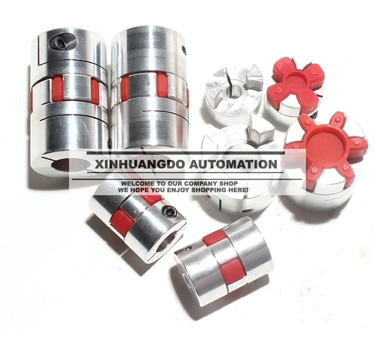 

3pcs/lot 6.35 x 10mm CNC Flexible Jaw Spider Plum Coupling Shaft Coupler 4/ 5/6/6.35/8/9.5/10/12mm D25 L30