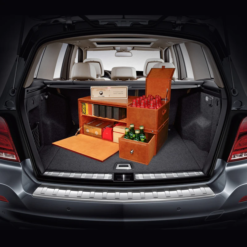 Beste Kofferbak Opbergdoos Voor Jaguar F-Tempo Land Rover Range Rover Aurora Lincoln Mkc Lexus Rx Luxe Auto Organizer Hoogwaardige