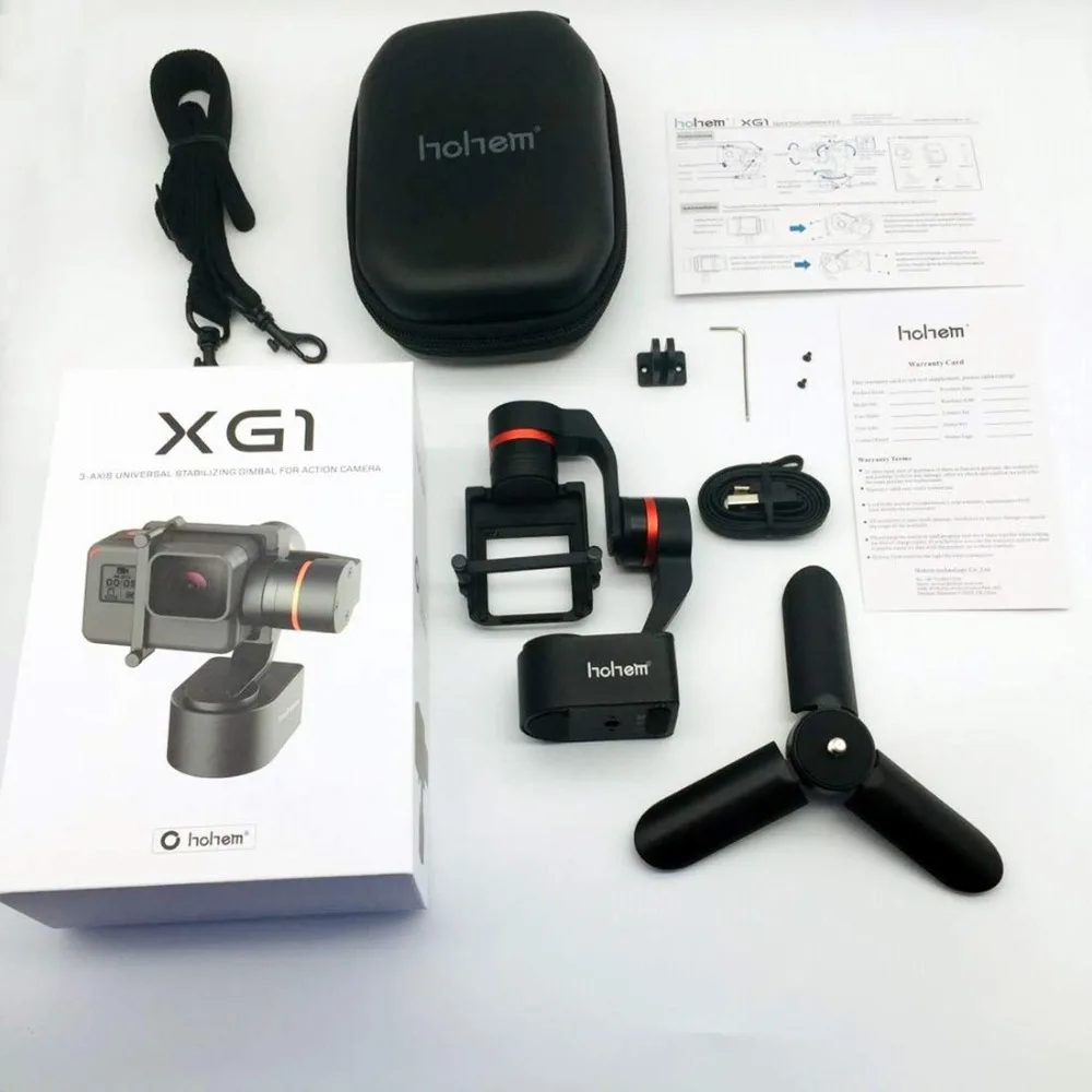 Hohem XG1 3-осевой переносной горный велосипед шарнирный стабилизатор для камеры GoPro для GoPro Hero 7/6/5/4/3 переносной стабилизатор руль велосипеда/шлем