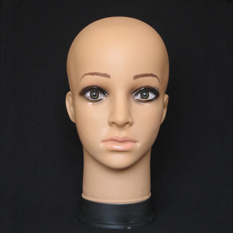 Женский манекен головной убор дисплей парик Torso ПВХ тренировочная модель головы