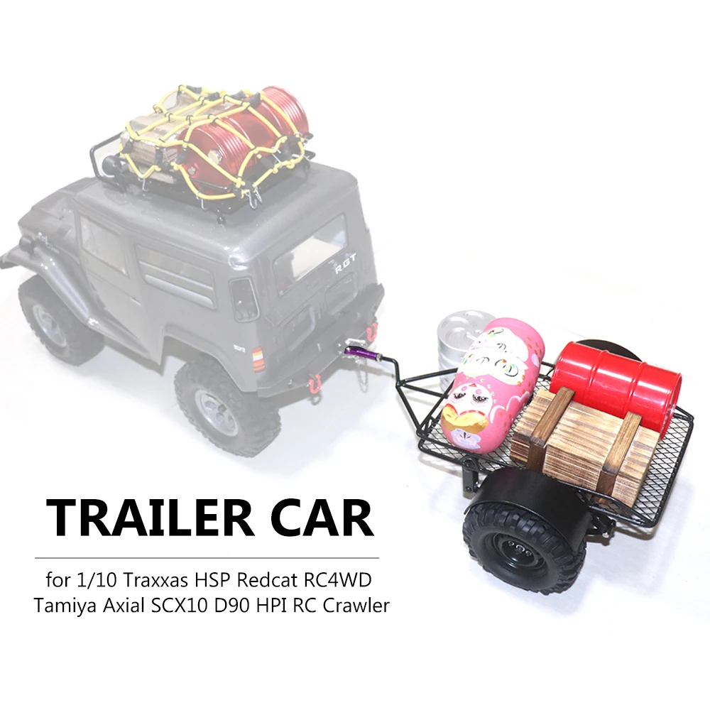 Трейлер автомобильный Хоппер Trail DIY аксессуары для 1/10 Traxxas HSP Redcat RC4WD Tamiya Axial SCX10 D90 HPI