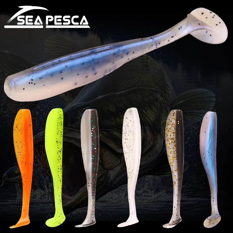 SEAPESCA 20 шт./лот мягкая Рыболовная Приманка 7 см 1 9 г силиконовая червячная приманка
