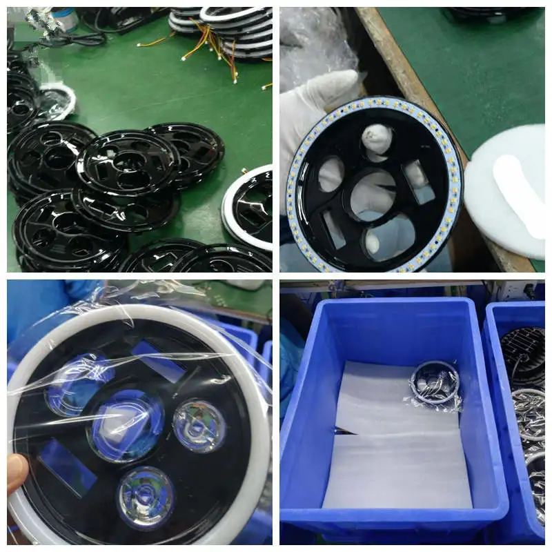 Для Land Rover 90/110 фары аксессуары 7 &quotкруглый светодиодный головной светильник