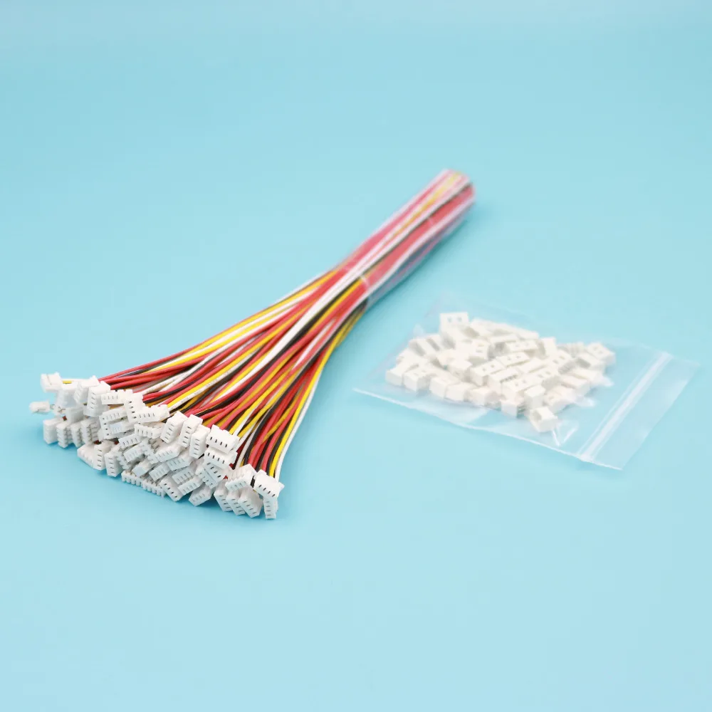 50 наборов Micro JST 1 25 2 3 4 5 6 8 Pin разъем с проводом 150 мм/15 см 28AWG|Соединители| |
