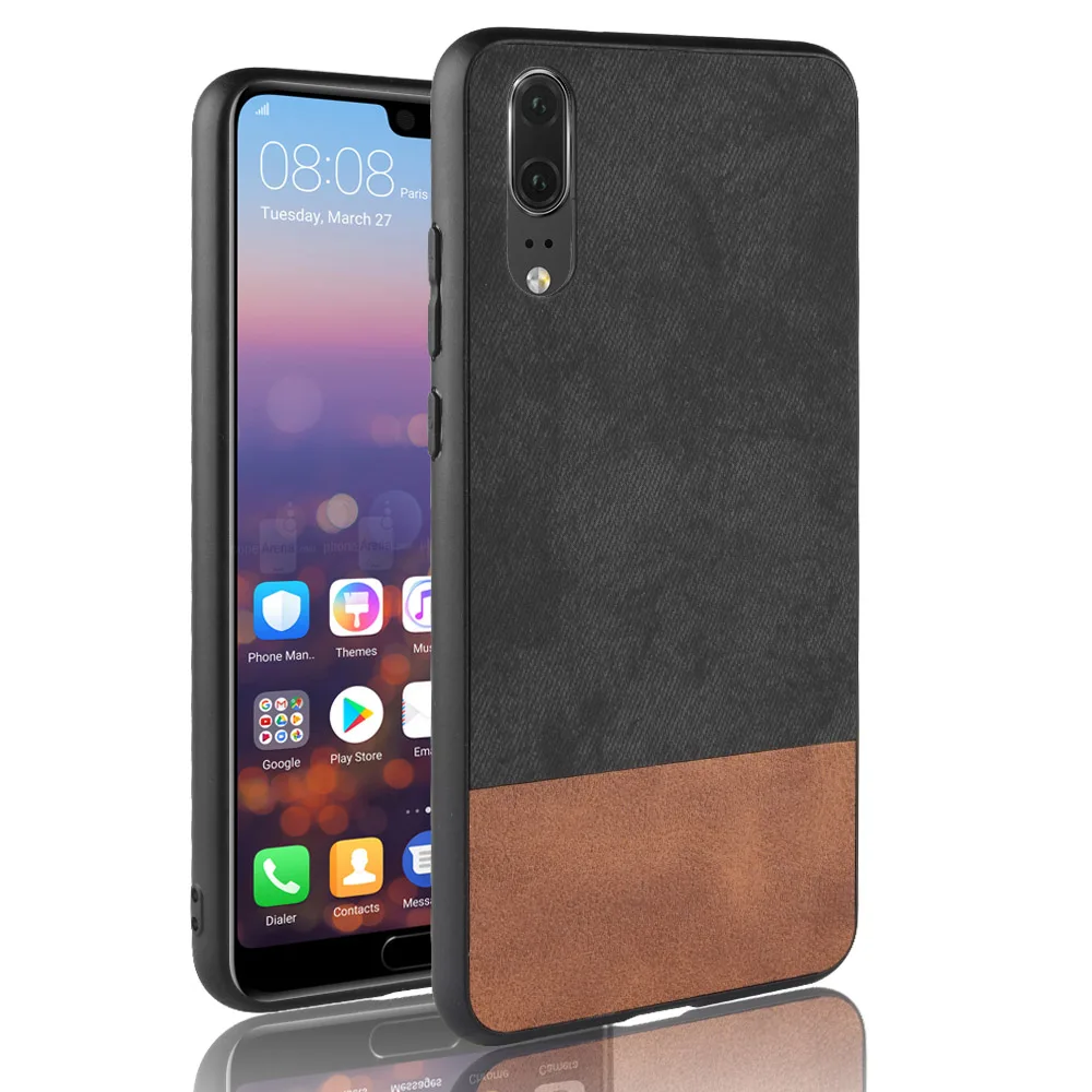 Luxury Mix Color Jean Leather Case for Huawei P20 Pro Cover P30 P10 Lite Mate 20 10 Nova 3 4 Honor 9 7A 7C 8X Phone |