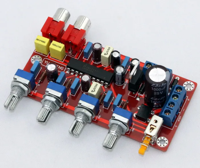 YJ LM1036 Стерео предусилитель завершенная плата + регулировка тона|stereo preamplifier|tone