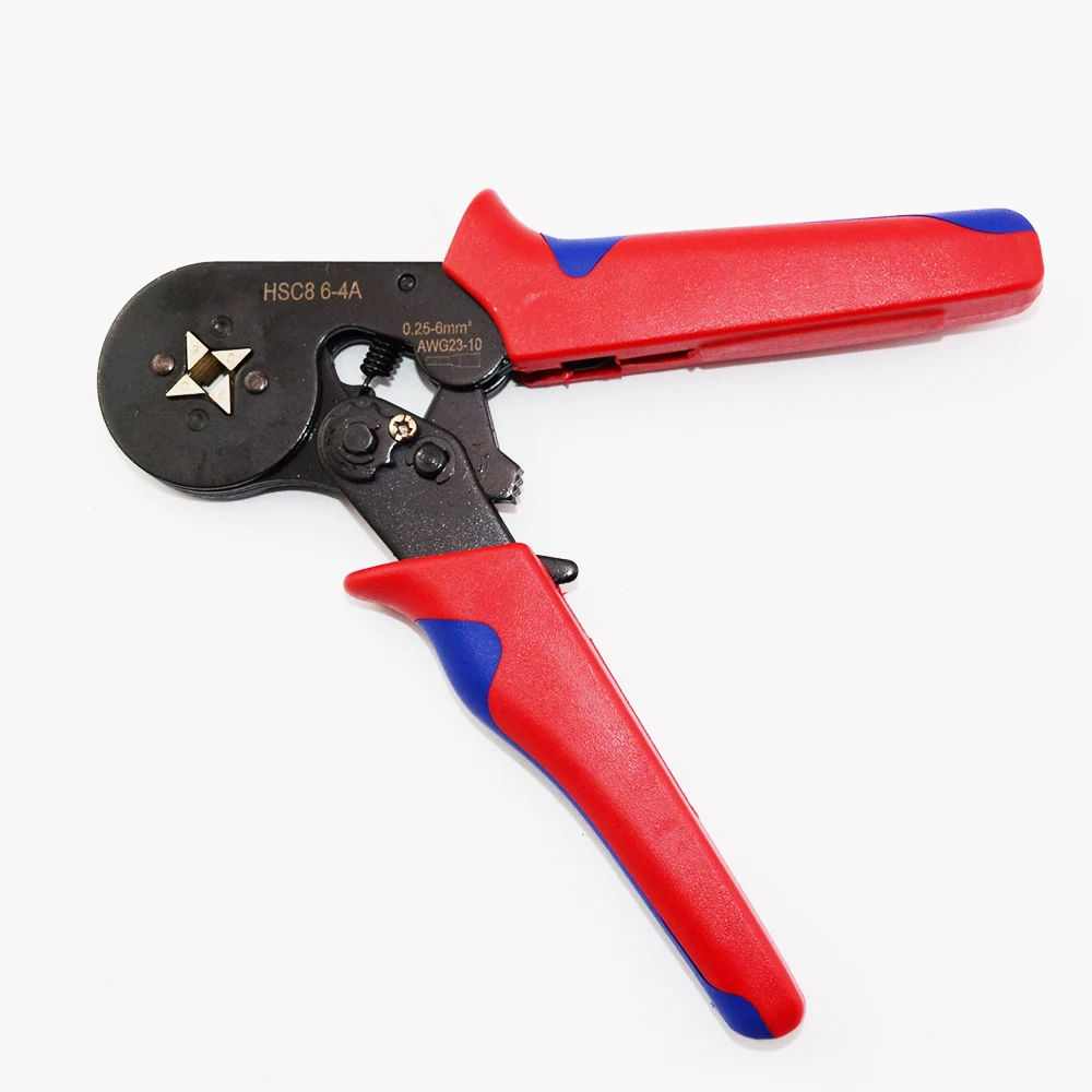 FASEN Red HSC8 0,25-6 мм2 саморегулируемые обжимные плоскогубцы мини-типа прямые немецкие плоскогубцы ручные инструменты