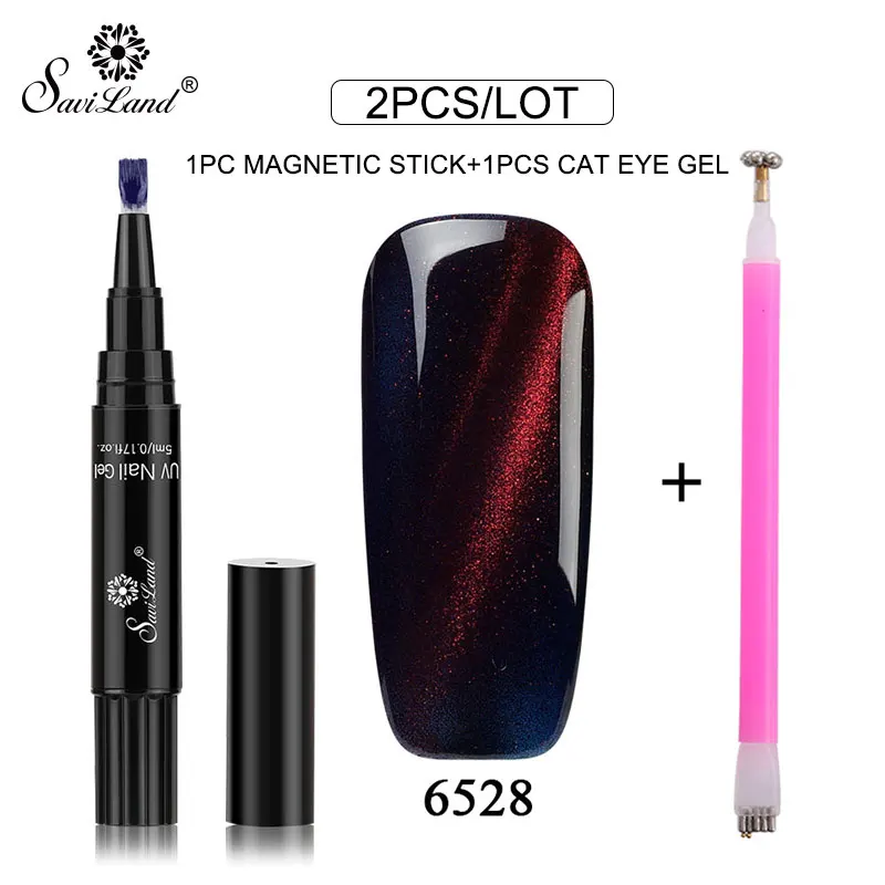 ZHG900 Saviland 2 шт./лот Магнитная 3D кошачий глаз гель лак для ногтей магнит Nail Art инструменты магнит для УФ лак для ногтей маникюр инструмент - Цвет: ZHG900