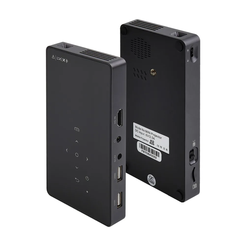 Звук очарование Android 7 1 светодиодный мини DLP проектор встроенный WiFi Bluetooth 4500 мАч