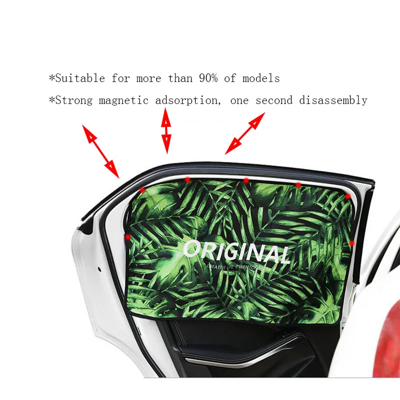 

Лидер продаж, автомобильный солнцезащитный козырек для лобового стекла, солнцезащитный козырек с магнитными растениями и мультяшными изоб...