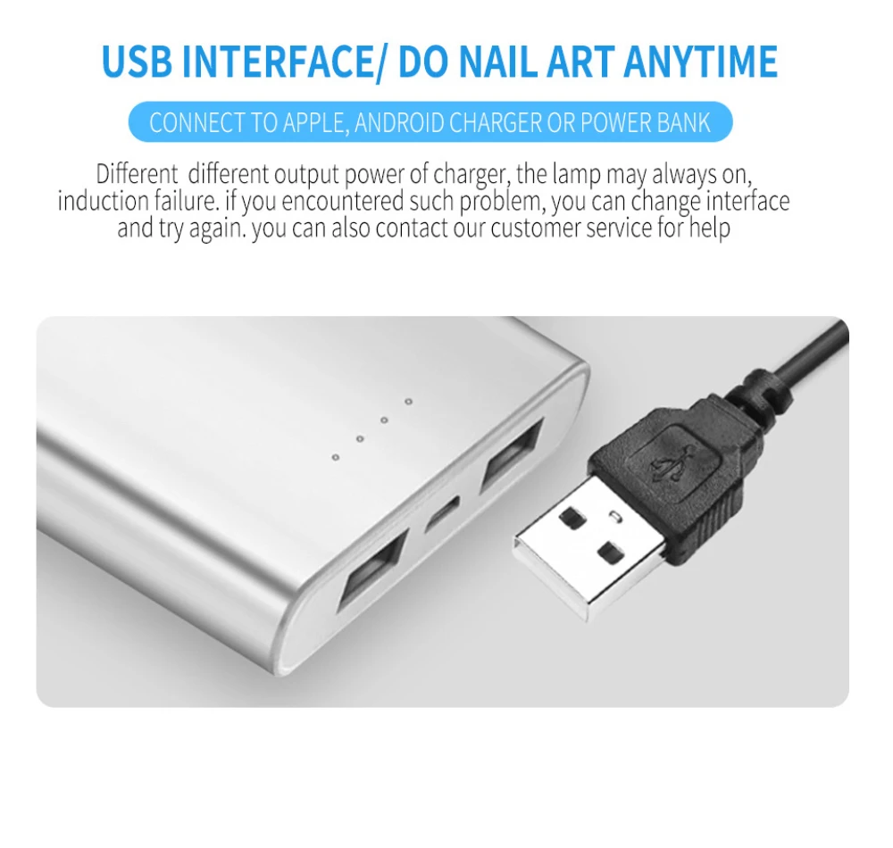1 шт. 36 Вт USB интерфейс панда дизайн ногтей лампа умная фототерапия инструмент для