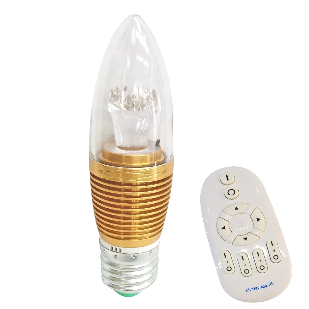 IPROLED New 3W CCT dimmable brightness adjustable led Candle light lamp work with RF remote or WIFI controller | Лампы и освещение