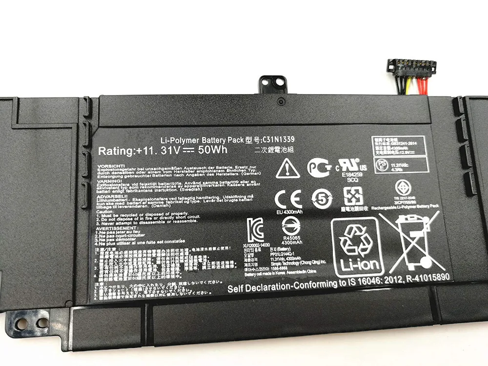C31N1339 11 31 V 50Wh Аккумулятор для ноутбука Asus ZenBook UX303 UX303L UX303LN TP300L Q302L серия 0B200 9300000