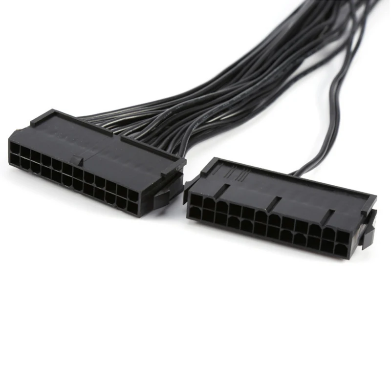 ULT-Best блок питания ATX 24 Pin двойной PSU Питание удлинитель Кабель добычи для