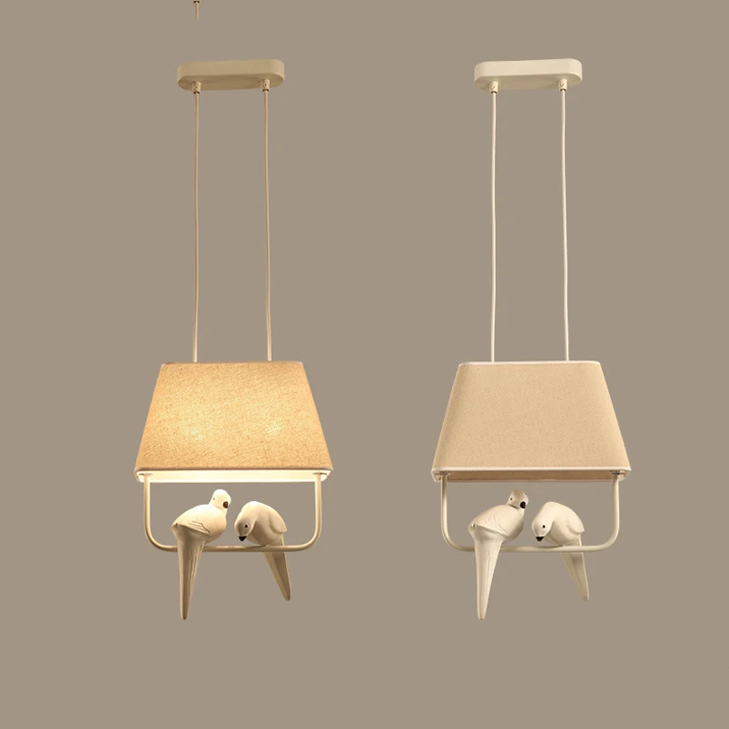 

Mediterranean birds Pendant Lamp Bar Restaurant Bedroom dining room light E27 clothing kitchen living room chandelier headlight