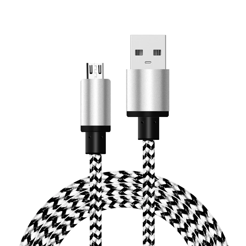 Silver Универсальный Кабель зарядного устройства микро-usb для Samsung Galaxy S4 S5 S6 Note2 для htc для Xiaomi для huawei 5 цветов - Тип штекера: Silver
