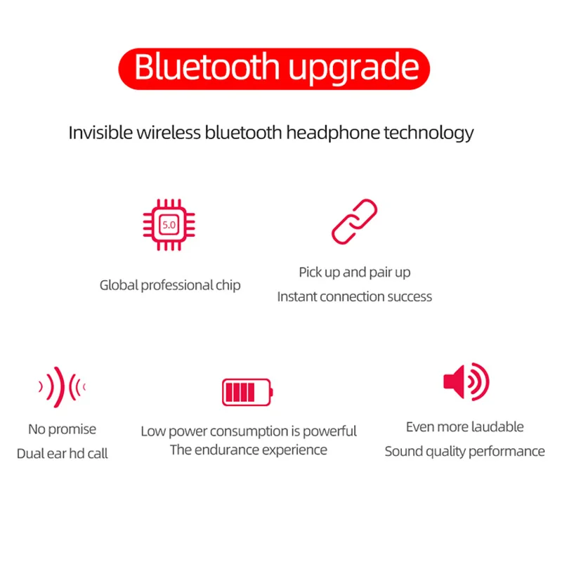 Bluetooth Earphones Blutooth 5.0 Wireless Headphones Tws Sports Earphone Handsfree Headphone Earbuds For Redmi Xiao Mi Phone
