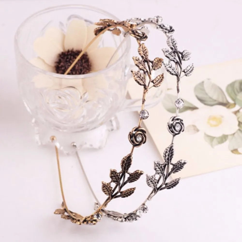 imixlot Fashion Women Lady Leaves Flowers Crystal Head Chain Elegant Jewelry Headbands | Украшения и аксессуары