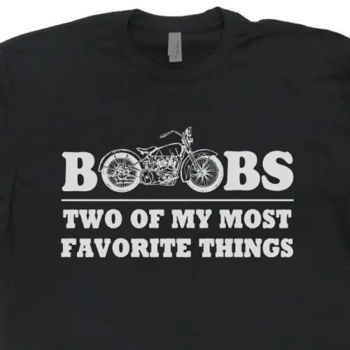 Мужская футболка с круглым вырезом забавная принтом мотоцикла | одежда