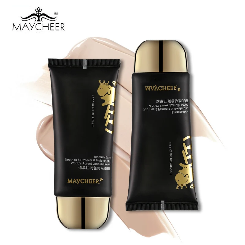 Увлажняющий тональный крем MAYCHEER Lanolin Oil BB увлажняющий бальзам для лица основа
