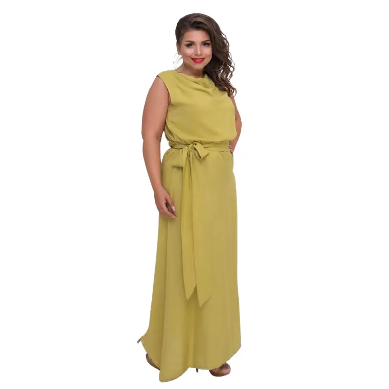 2018 Летнее Длинное пляжное платье 5XL 6XL Плюс Размер Свободное женское элегантное
