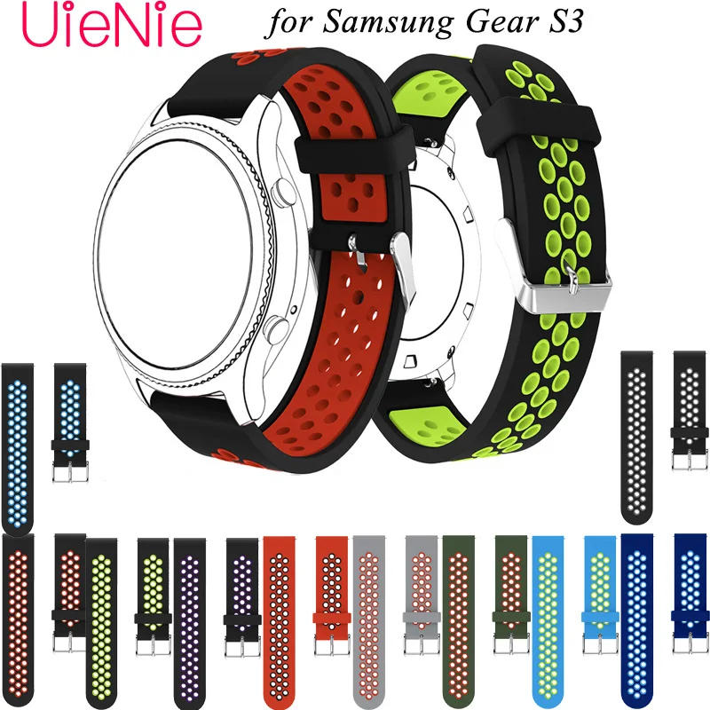 Спортивный силиконовый ремешок для часов samsung gear s3 Frontier/классический M R760 SM R770