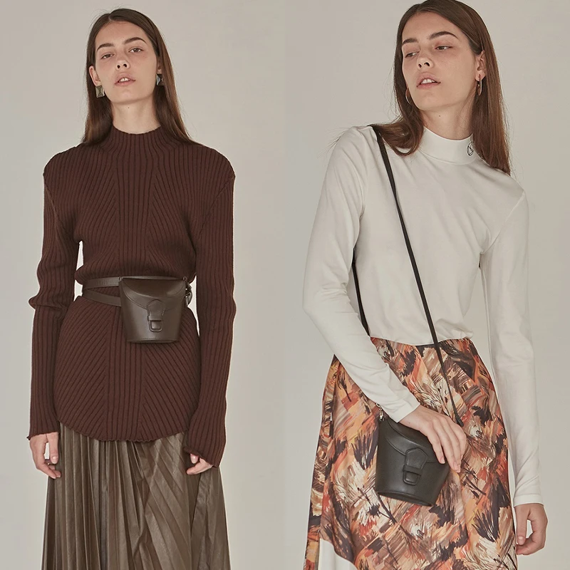 Поясная сумочка на ремне поясная сумка женская брендовая кожаная маленькая