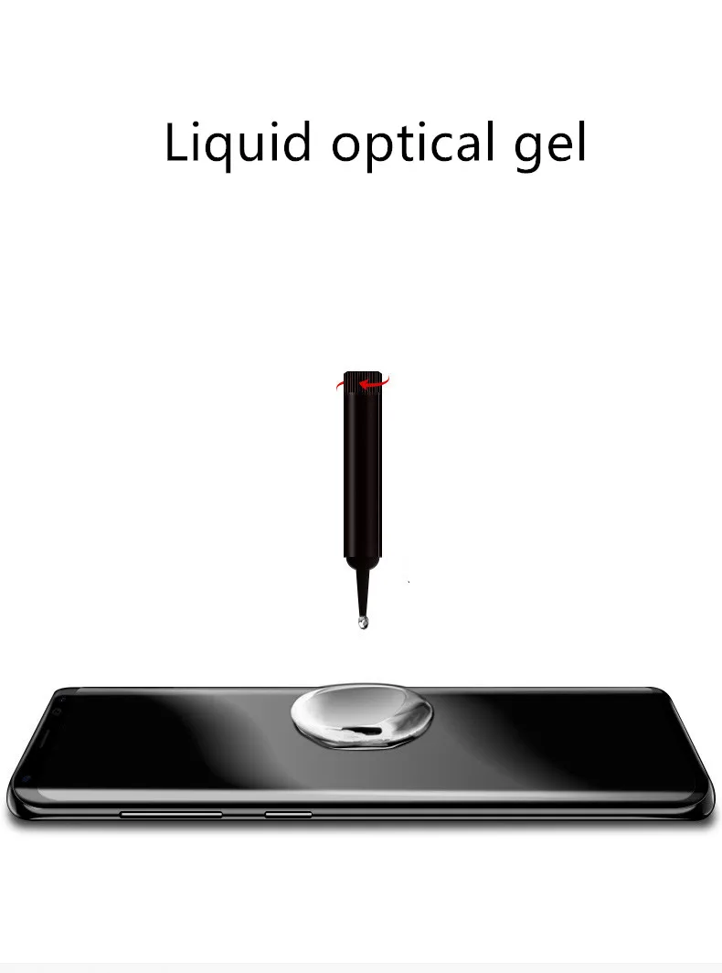 УФ закаленное стекло для Samsung Note 9 8 S9 S8 S7 Edge 5D полностью жидкий клей защита экрана
