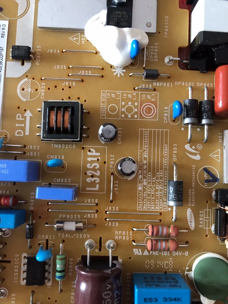 Новая Оригинальная панель питания для Samsung UA32F5500AR L32S1P BN44-00607A PSLF810505C | Электроника