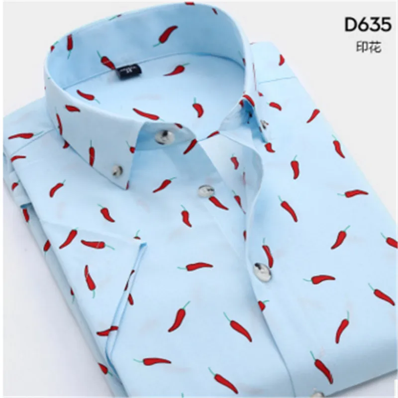 E-связывают Новые Летние сплошной цвет с коротким рукавом мужская рубашка