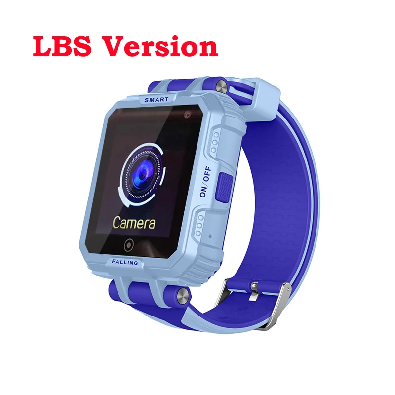 Blue LBS Version IP67 водонепроницаемый смарт gps wifi трекер локатор дети ребенок SOS Вызов удаленный монитор камера сигнализация Sim Смарт часы наручные часы - Цвет: Blue LBS Version