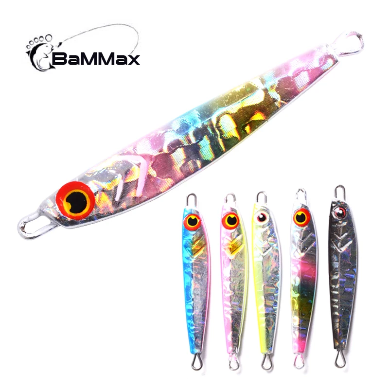 

Bammax Fishing Lure 7.5g 5cm Shore Cast Iron Metal Sequins Lures hard Bait Spoon Jig Wobbler Jigs Saltwater fishing accessories