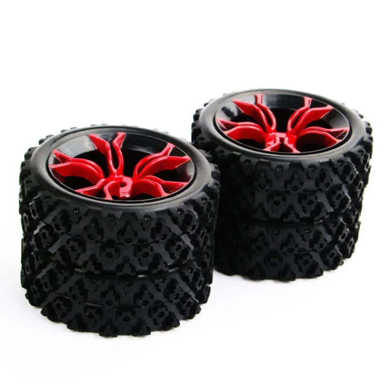 4 шт./компл. 1/10 весы раллийные шины и обода колеса с 6 мм смещение 12 Hex fit HSP HPI RC 1:10