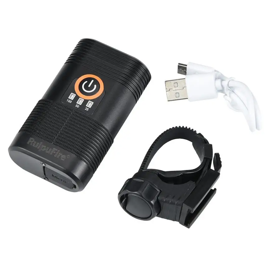 3 индикатора питания велосипедный фонарь USB Перезаряжаемый водонепроницаемый