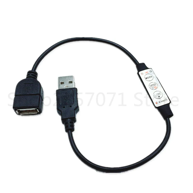 USB штекер и гнездо светодиодный контроллер с 3 кнопками 5 24 В диммер пульт