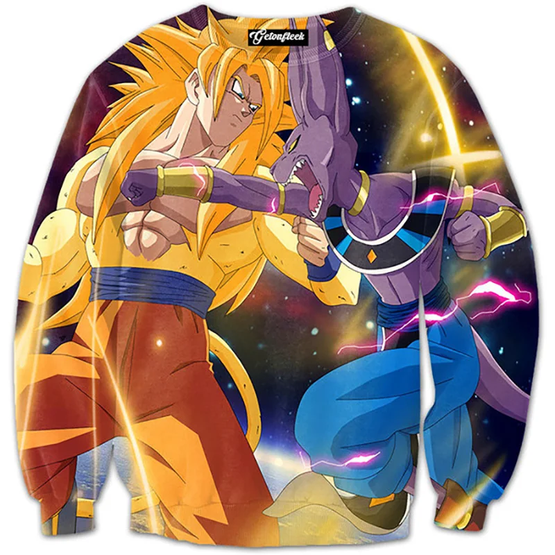 Cloudstyle Dragon Ball Супер 3D Аниме Толстовка для мужчин Goku Ultra Instinct 3D принт пуловер Топ Harajuku Уличная спортивный костюм