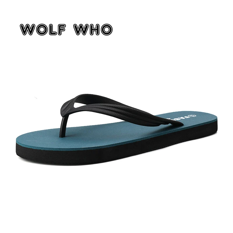 WOLF WHO/ г.; летние мужские шлепанцы; мужские домашние шлепанцы для ванной; модные пляжные шлепанцы; мужские уличные тапочки для отдыха; сандалии; X-165