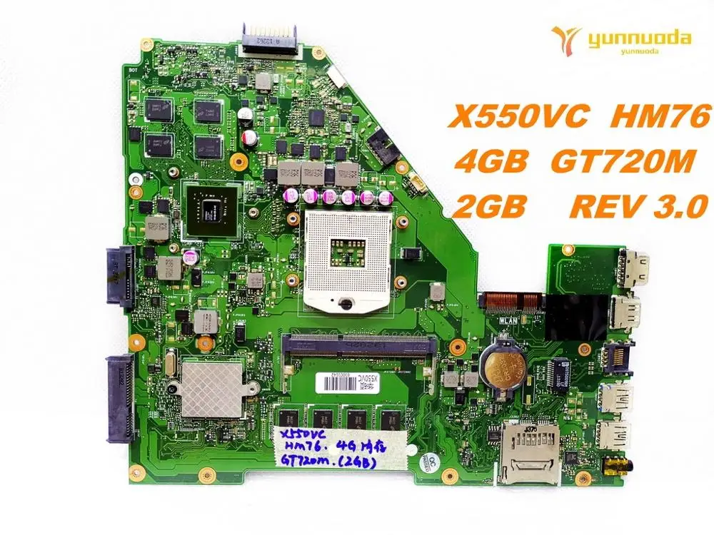 Оригинальная материнская плата для ноутбука ASUS X550VC HM76 4 Гб GT720M 2 REV 3 0