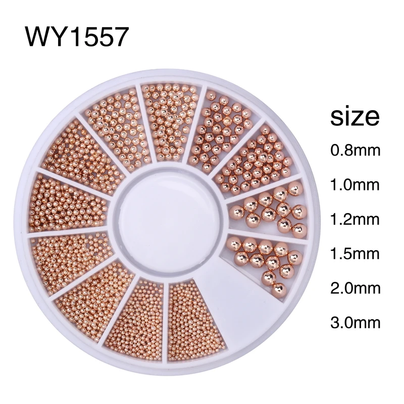 Мини-икра ELESSICAL металлические бусины шарик из нержавеющей стали гвоздик икра
