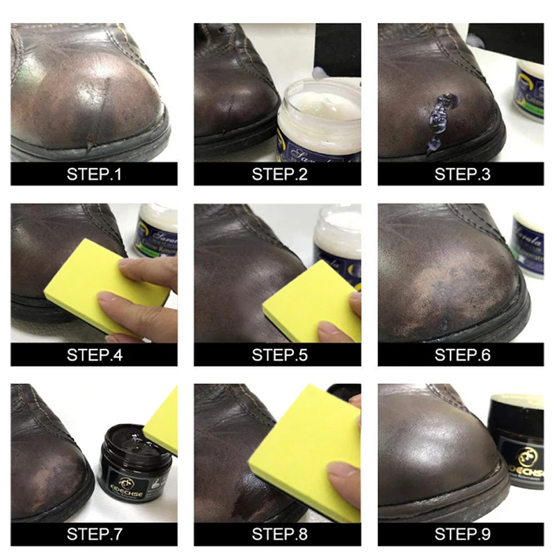 Кожаный виниловый крем для ремонта автокресла дивана с отверстиями царапинами