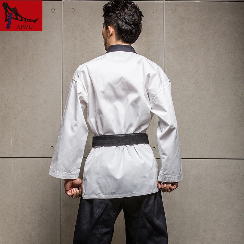 Боевые искусства TKD Tae Kwon Do Корея v образный вырез для взрослых Тхэквондо форма