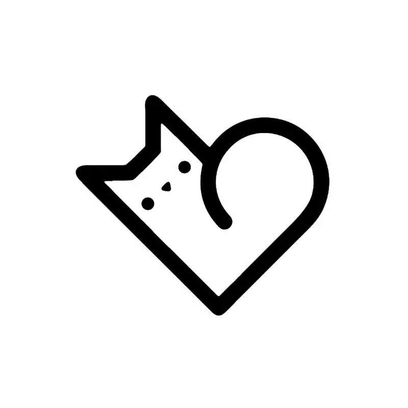 YOJA 24.1X21CM футболки с надписью I Love My Cat сердце Туалет наклейки на сиденья настенные