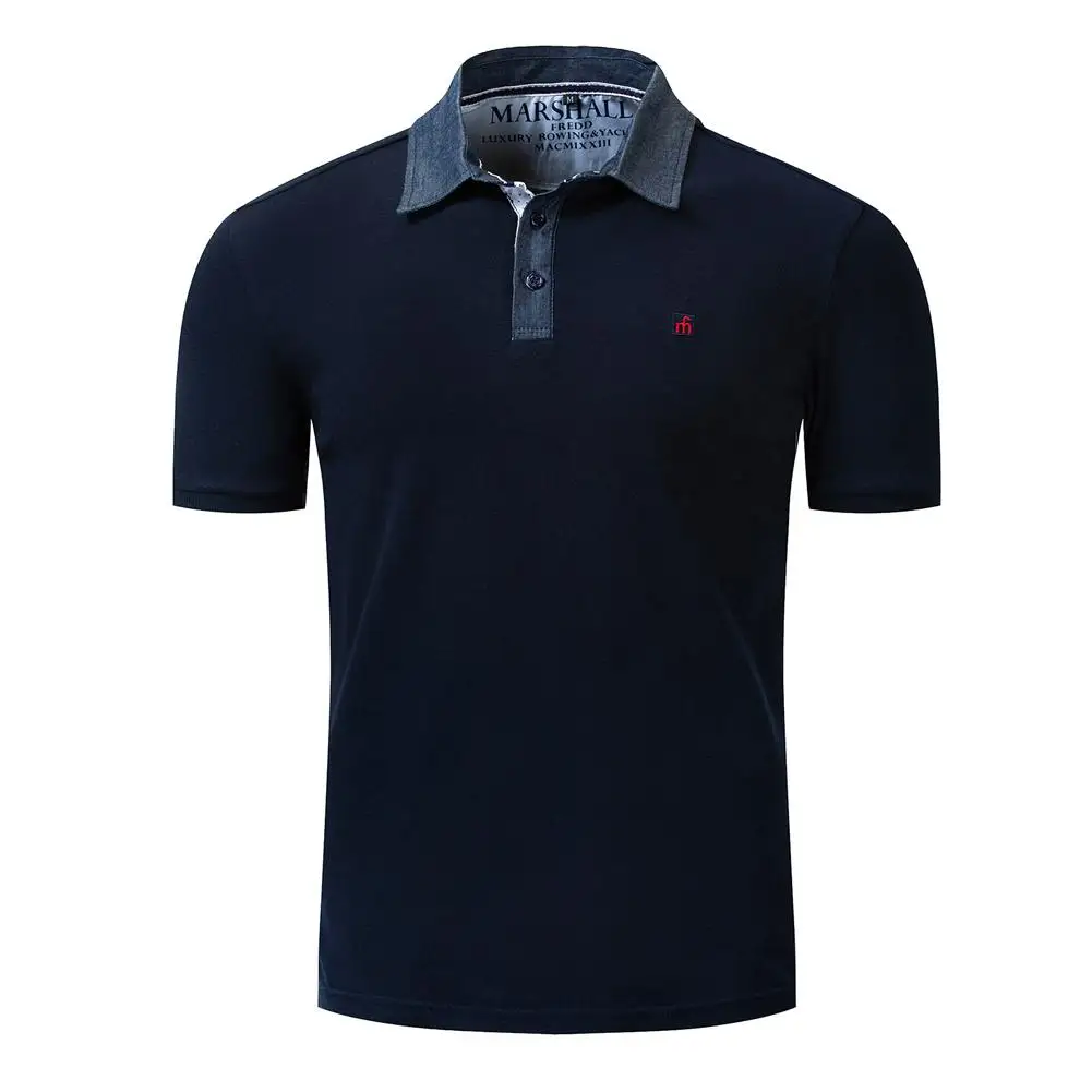 Черный Heren Обычная посадка Korte Mouw Solid/Twill/Gestreepte нашивка для рубашки Linker Borstzak Formele Zakelijke Werk офисная Базовая рубашка - Цвет: Черный