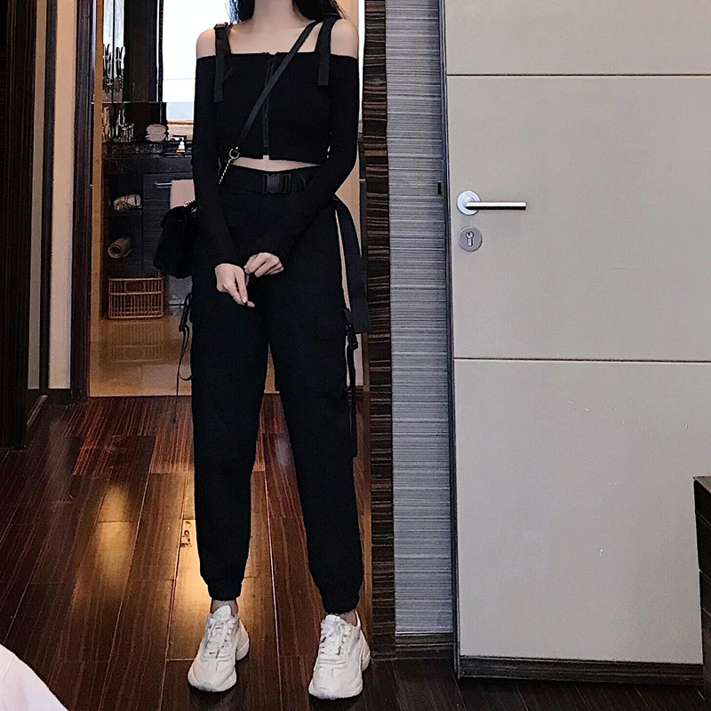 Женский Модный повседневный костюм из 2 предметов весна лето осень 2019| |