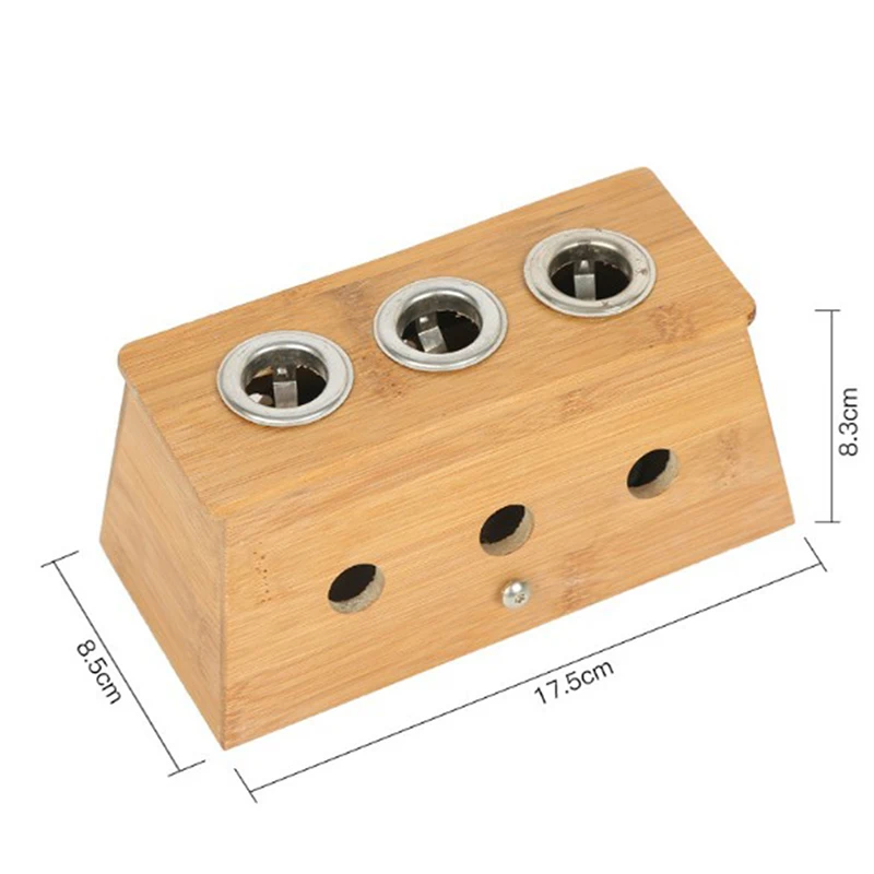 3 Bamboo Moxa прижигание коробка иглоукалывание релаксационный ролик палочка держатель шеи руки тела акупунктурный массаж прижигание терапия устройство - Цвет: 3