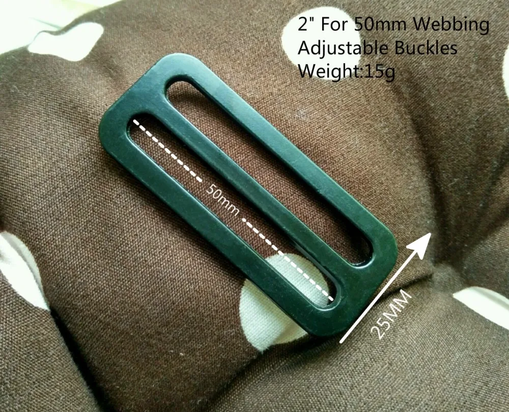 2&quot Tri Glide adjust buckle zinc alloy Bar Slider for 50mm backpack straps webbing pet collar bag handbag horse rug harness | Дом и сад