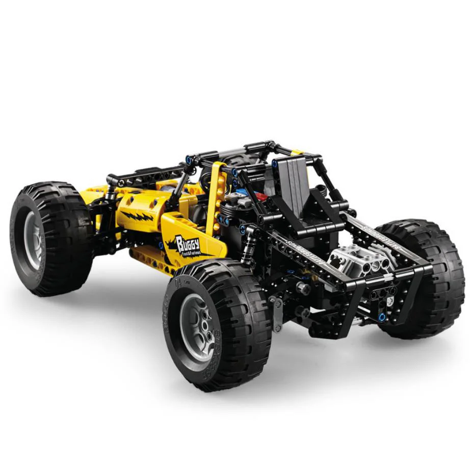 

Buggy Fast 2.4Ghz radio remote control ATV moc building block with light rc All Terrain Racing car bricks educational toys
